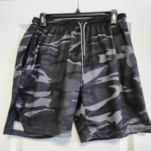 Camouflage Athletic Shorts Size Large